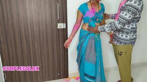 Happy Holi Komal Bhabhi Please Enjoy Colour - HD - 9:18 video - from FapHouse