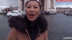 French Cock Pounds Asian Teen's Big Ass and Makes Her Orgasm Doggystyle - HD - 11:02 video - featuring Sharon Lee - from XXXShake