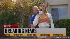 Curvy reporter Angel Youngs fucks cameraman in the van - HD - 7:59 video - from XGroovy