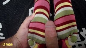 Amateur Girlfriend in Hot Sockjob POV - HD - 9:34 video - from FapHouse