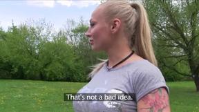 ”Big Boobed Glamour Model's Outdoor Fuck” - HD - 11:57 video - from LesbianBliss