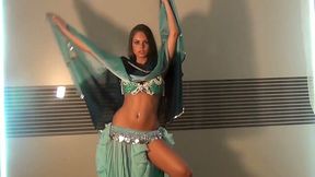 Well shaped girlie dancing seductively in eastern dress - 3:42 video - from MyLust