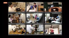 Petite girl in latex gloves gets her pussy fingered during medical exam - HD - 23:07 video - from FapNFuck