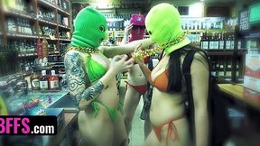 Girl Gang Rips Off Spring Breakers with Hot Besties - HD - 16:52 video - featuring Jasmine Wilde - from XXXShake