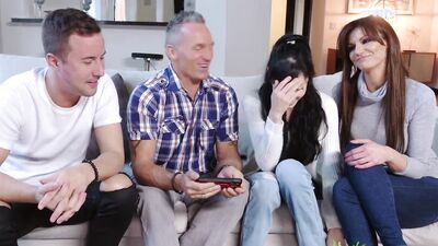 Old and a young couple gather for a partner swapping foursome - HD - 34:38 video - featuring Becky Bandini - from BabesTube