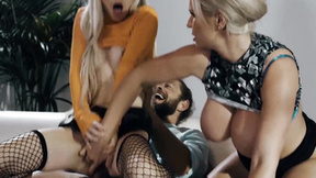 ”Kinky blonde deepthroats rock hard meat in lustful 3some” - HD - 6:15 video - from ThePornstar