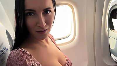 fucked a stranger from the next seat on the plane - HD - 20:00 video - from Rock.PORN