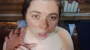 I gave a blowjob in the sauna and swallowed the sperm - HD - 7:26 video - from xHamster