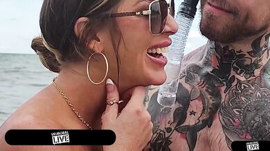 From Cuban Beach Flirt To Begging For More In Foursome! - HD - 15:53 video - featuring Armani Black - from Juicexxx