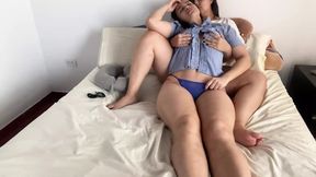 We were watching a movie and we got horny and she made me come many times. - HD - 7:37 video - from xHamster