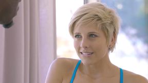 Makenna Blue flirts with tall muscled fitness instructor - HD - 11:48 video - from Analdin