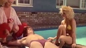 Vintage lesbians Kristara Barrington and Honey Wilder goes wild near the pool - 12:05 video - featuring Kristara Barrington - from AnySex