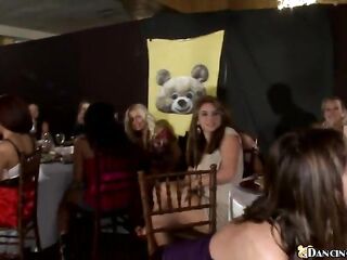 Impressive stud was hired to amuse nasty gals during a bachelorette party, in a massive restaurant - 10:00 video - from Amateur8