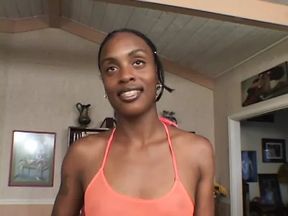 Horny ebony sits on a big white dick and fucks it hard - 23:16 video - from xHamster