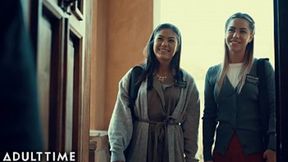 Forbidden love: Mormon girls explore their lesbo side - 19:11 video - featuring Kendra Spade - from LustLes