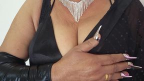 Happy Udigiri How Is My Black Saree Look - HD - 4:24 video - from xHamster