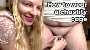 Chastity tutorial - how to wear a chastity cage - part 1 - HD - 16:48 video - from xHamster