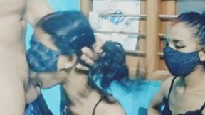 Indian tow Girls one boy threesome - HD - 7:21 video - from xHamster