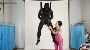 Zentai Suspension With Mid-Air Handjob and Anal Play! - SD - 15:35 video - from Clips4sale