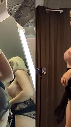 Try on haul see-through clothes in dressing room. Naked Blonde with Big Tits   Clip 1 - HD - 0:30 video - from xHamster