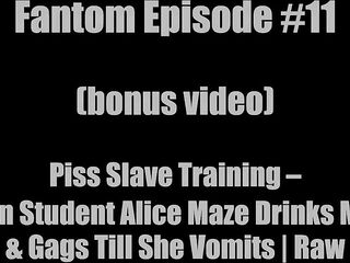 Fantom Piddle Ritual - Belgian Teen Alice Maze Drinks Each Drop (bonus) - HD - 2:44 video - from FreePorn8