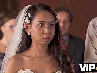 VIP4K. Horny newlyweds cant resist and get intimate right after wedding - HD - 10:51 video - from PornoXO
