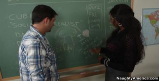Diamond Jackson fucking in the classroom with her tits - 30:00 video - featuring Diamond Jackson - from NaughtyAmerica