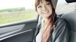 A Hitchhiker Plays with the Driver in the Front Seat - HD - 6:55 video - from xHamster