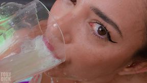 anal nuria millan spews chunky pink mess! cum in wide open eye! extreme throat bulge! - HD - 50:03 video - featuring Nuria Milan - from PornBox