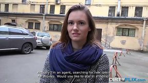 elder man picks up pretty Russian girl for XXX movie - HD - 6:56 video - from AnySex