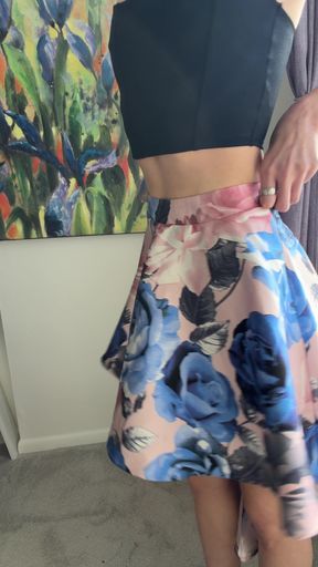 Satin Skirt No Panties Tease - SD - 3:08 video - from FapHouse
