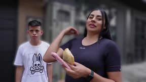 I fulfill my bet by a virgin empanada seller - HD - 23:22 video - from xHamster