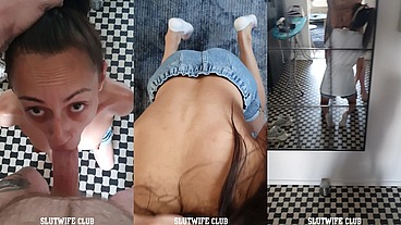 CFNM Facefuck Frenzy: Candie Cross Submits Instantly & Takes Every Inch Raw - HD - 6:44 video - from Sheer