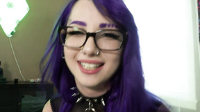 ”Goth teen hoe blinded w huge facial” - HD - 12:24 video - featuring Valerica Steele - from Zatube