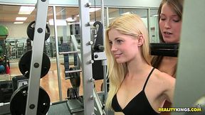 Charlotte Stokely is working out in a gym - 7:43 video - from AnySex