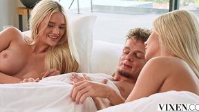 Morning sensual threesome with hot Blondes Ema Karter and Era Queen - HD - 12:26 video - featuring Ema Karter - from XGroovy