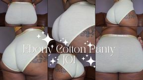 Ebony Cotton Panty JOI - HD - 7:03 video - from Clips4sale