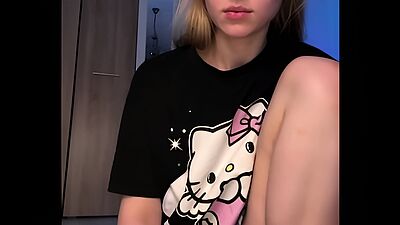 Fingering pink perfect pussy with big dildo - HD - 7:34 video - from Bokep.PORN