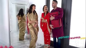 Latina Desi Step Mom Swap - Sasha Pearl, Brandy Salazar, Ethan Seeks, Mike Ox - HD - 8:09 video - featuring Brandy Salazar - from XVideos