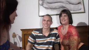 Threesome fuck with a housewife who shares her husband's cock with a German slut - 21:04 video - from xHamster