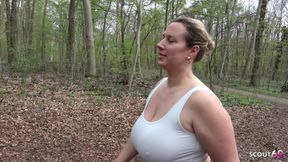 Boy Seduce German Curvy BBW Mature Kathy Deep to Suck His Dick at Public Place - 4K - 8:12 video - from xHamster