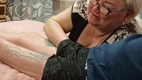 Stepmom barely swallowed all the cum after a blowjob - HD - 5:54 video - from xHamster