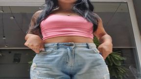 Leaving my jeans smelly before going for a walk - 3:39 video - featuring Lolah Vibe - from Clips4sale
