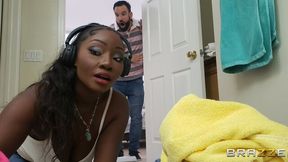 Sensual ebony teen Osa Lovely knows how to suck a white dick - HD - 11:59 video - featuring Osa Lovely - from OK.XXX