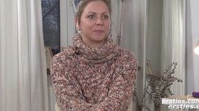 Czech Blonde in Hot Stockings Fingers Her Wet Pussy to Climax on Ersties - HD - 13:00 video - from Jizzberry