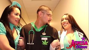 THICK LATINA CO WORKERS DOUBLE TEAM DR. BENDOVER - HD - 24:51 video - featuring Danja Angel - from xnxxGold
