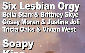 Bella Starr & Brittney Skye & Crissy Moran & Justine Joli & Tricia Oaks & Vivian West & Jack Six Lesbian Orgy Gmcv1052 - HD - 9:24 video - from FapHouse