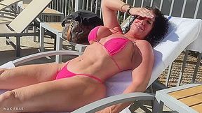 Perving On Milf Alexa Azzona With Huge Juicy Ass By The Pool - SD - 8:01 video - from Ooxxx