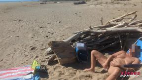 Beach in Cap d'Agde - She dildos her pussy in front of strangers - Exhibition - HD - 3:11 video - from xHamster