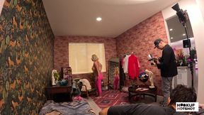 Beautiful blonde babe Tiffani Madison strips out of her kinky outfit, - SD - 10:08 video - from BigTitsXL